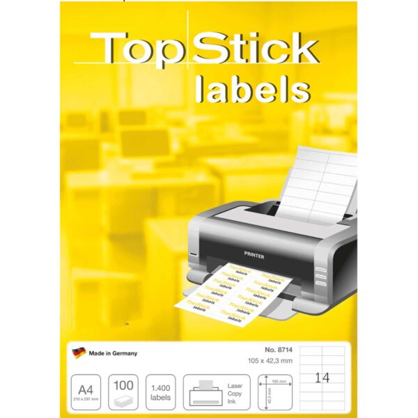 Herma Topstick Label 105×42.3 A4 14 Label