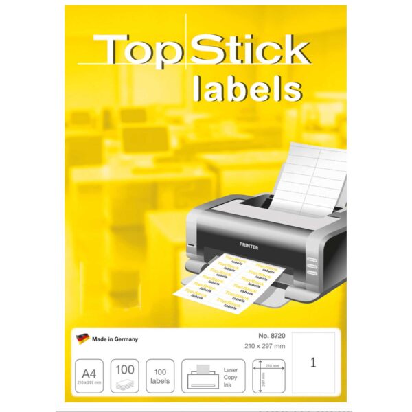 Herma Topstick Label 210×297 A4 1 Label